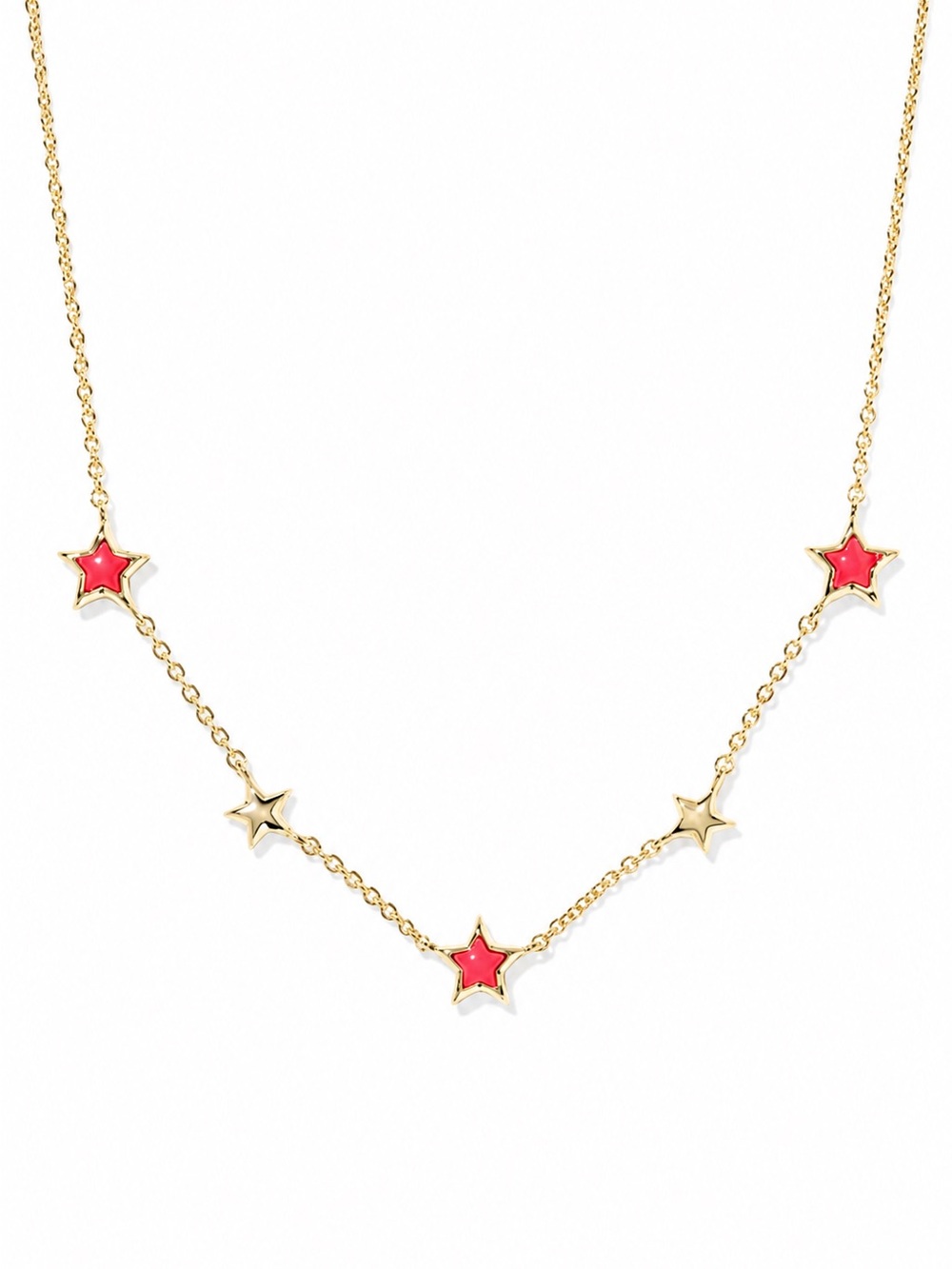 Kendra Scott Kayla Strand Necklace - Gold/Red